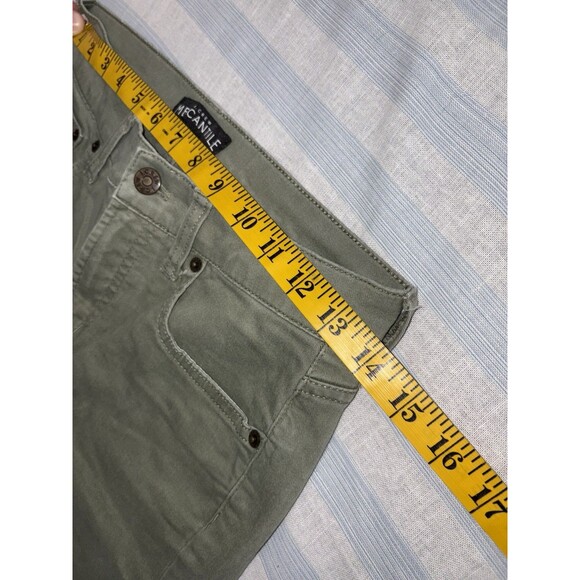 J Crew Ankle Skinny Jeans Women's 27 Sage Green Stretch Pants E6687 Mid Rise - Picture 4 of 10